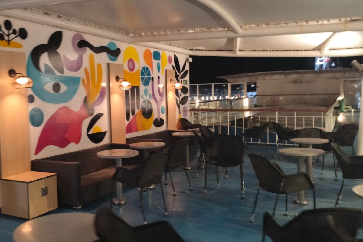 Außendeck Brittany Ferries 32 Stunden Biskaya