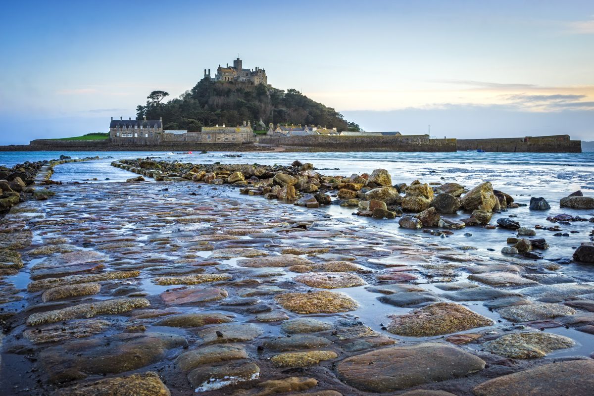 St Michaels Mount Cornwall England Gezeiteninsel